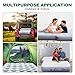 Sokeface Jeep Wrangler Air Mattress Jeep Mattress with Wireless Air Pump Large SUV Air Mattress,Jeep Wrangler Bed 10inch SUV Camping Bed for JK JKU JL JLU Unlimited 4 Door