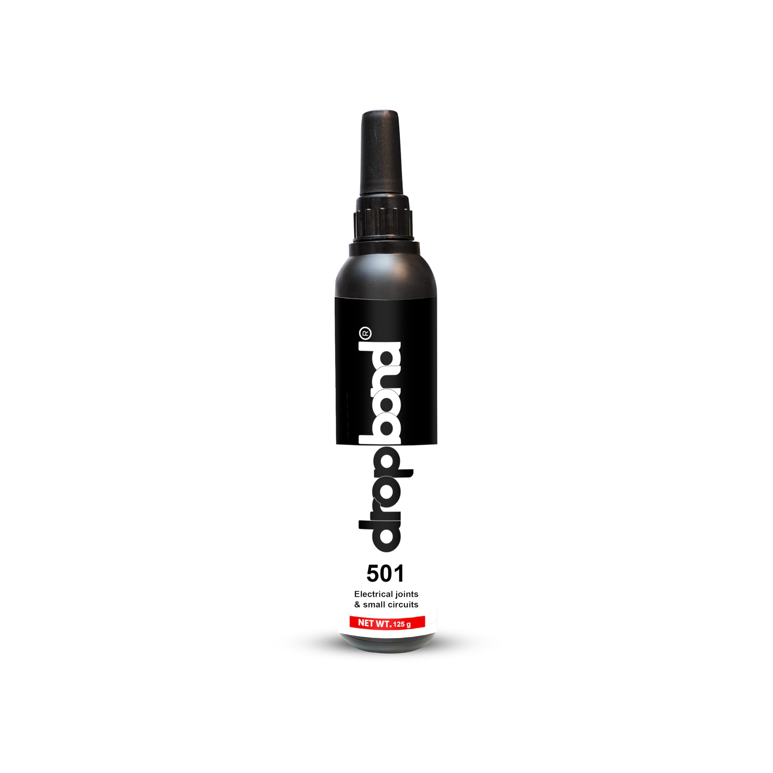 DropBond UV 501 Glue for Pasting of Electrical Joints & Small Circuits | Ultra Violet Adhesive for Precision Bonding, Coating of Electrical circuit boards, Quick Curing Cures under UV Light. 125gm