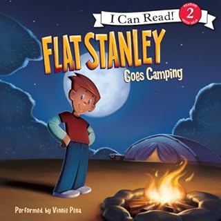 Diseño de la portada del título Flat Stanley Goes Camping