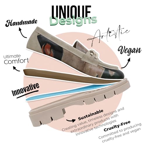 Image of DOGO Penny Loafers for Women - Handmade and Vegan Leather Platform Loafers for Women