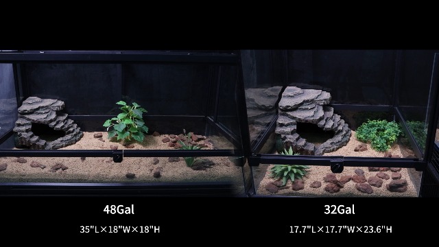 JIHAQUA Bearded Dragon Tank Accessories Extra Large Reptile Hideouts Cave Habitat Decor Bearded Dragon Clothes - image 8