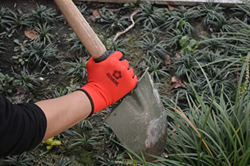 Safety Work Gloves Latex Coated 12 Pairs, Large Size, Nylon Gloves With Black Latex Crinkle Coated, For Men, For Women, Individually Packed, Auto Repair, Home Improvement, Construction, Industrial #TOP3