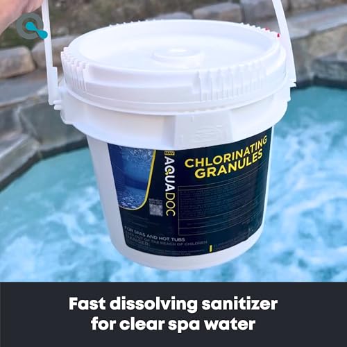 Image of AquaDoc Hot Tub Chlorine Granules - Quick Dissolving Spa Sanitizer, 10 lb