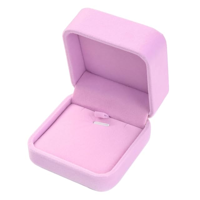 Velvet Necklace Pendant Gift Box Jewelry Box Jewelry Display 2 8 x 2 8 x 1 6 inches