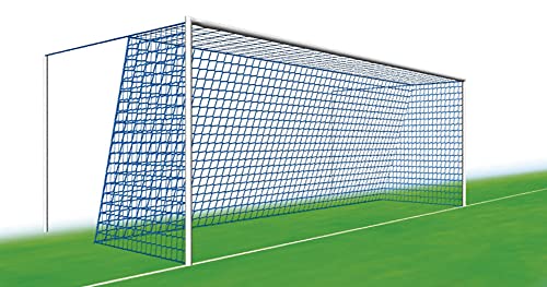 CORDAMANIA 11 Red para porterías de Futbol, Adultos Unisex, Blanco, 7,50x2,50x1,20x2,50 m