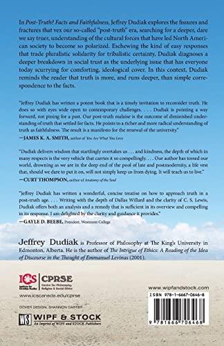 Post-Truth?: Facts and Faithfulness