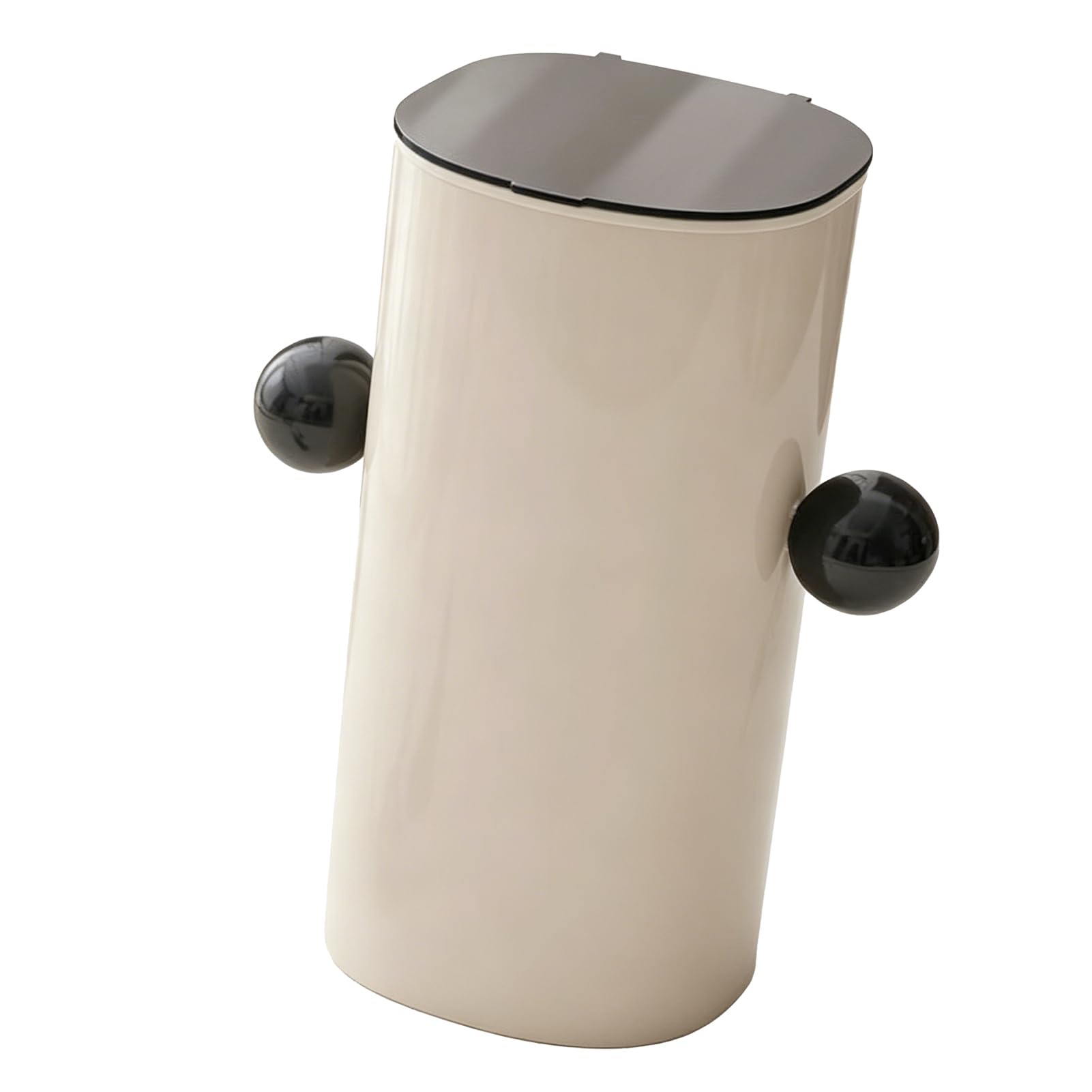 Cocoarm Porta Pennelli per Trucco con Sollevamento Automatico, Organizer per Pennelli Cosmetici in Plastica e Acciaio Inossidabile, 4 Scomparti, un Coperchio con Sollevamento a Chiave, Portaoggetti