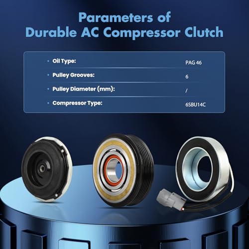Image of ECCPP A /C Compressor Clutch 2015-2022 for Ram ProMaster City 2.4L AC Clutch