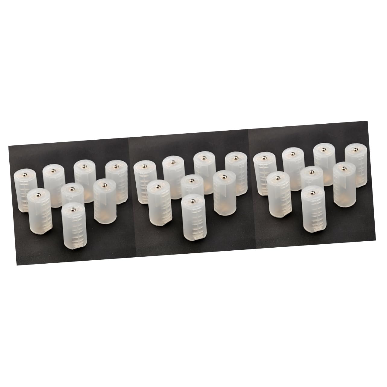 Hemobllo 3er-set Batterieadapter-set Aa Auf Konvertergehäuse Aus Hartplastik Kompatibilität Mit 1 Oder 2 Aa-batterien Unerlässlich 8 Stück * 3