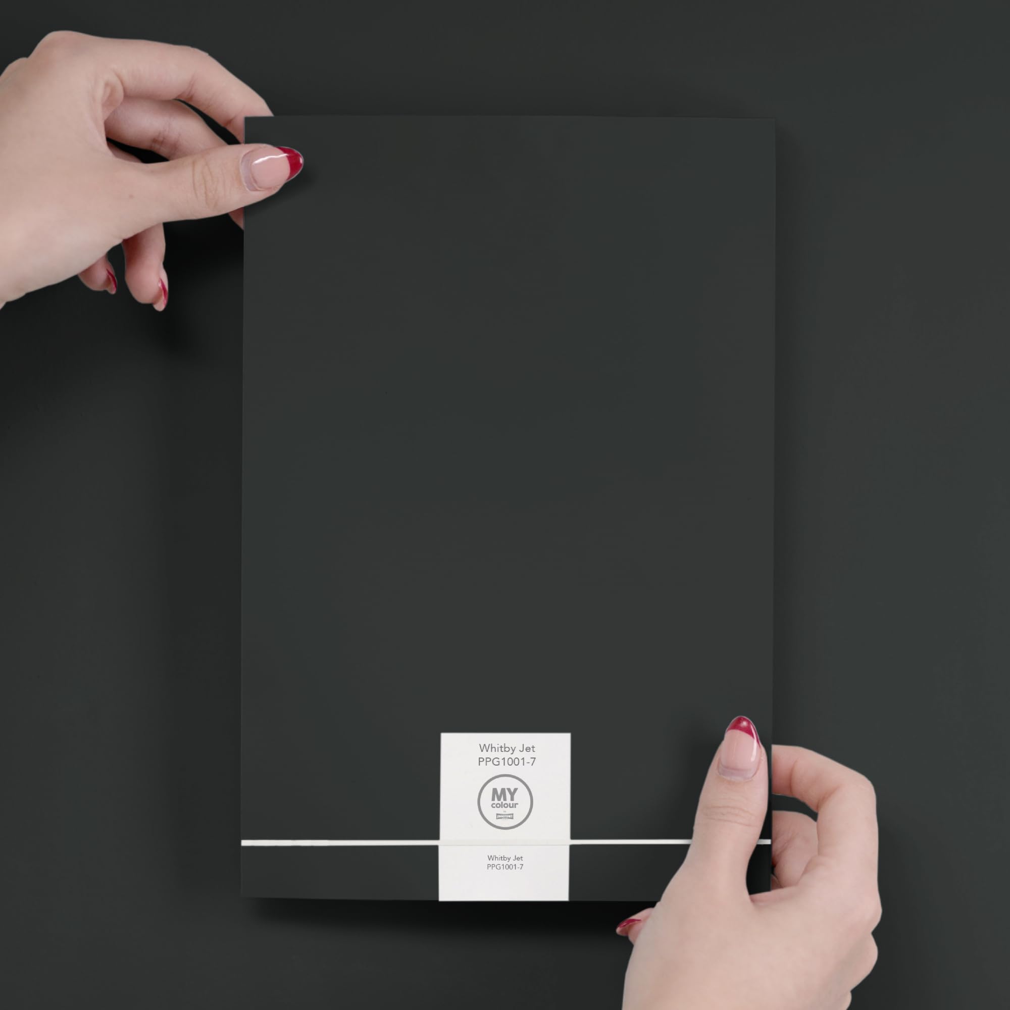 Johnstone's MY colour - Peel & Stick Colour Sample - Luxurious Durable Matt - Whitby Jet