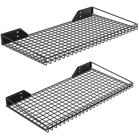 Ultrawall Wall Mounted Storage Shelf for Garage, 2 Pack Metal Shelf Rack, Heavy-Duty Wall Organizer Shelves Suitable for Shop, Shed, Garage 23.5inch x 12inch Cover