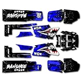 Blue Savage Camo Racing Fender Graphics Kit fits Yamaha Banshee 350 Twin