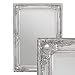 Produktbild LEBENSwohnART Wandspiegel LEANDOS 70x50cm Silber-Antik barock Design Spiegel pompös Facette