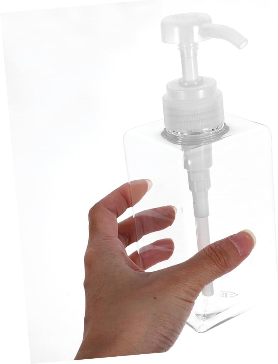6pc Lotion Dispenser Bottles Pump Sturdy Material Refillable Modern Design Bathroom Kitchen Soap Dispenser