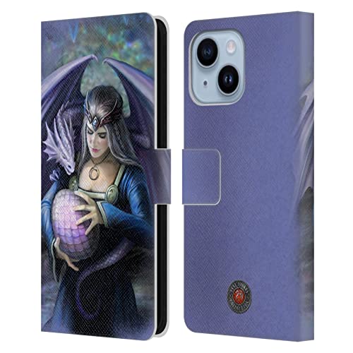 Étui portefeuille Anne Stokes Dragons pour iPhone 14 Plus en cuir