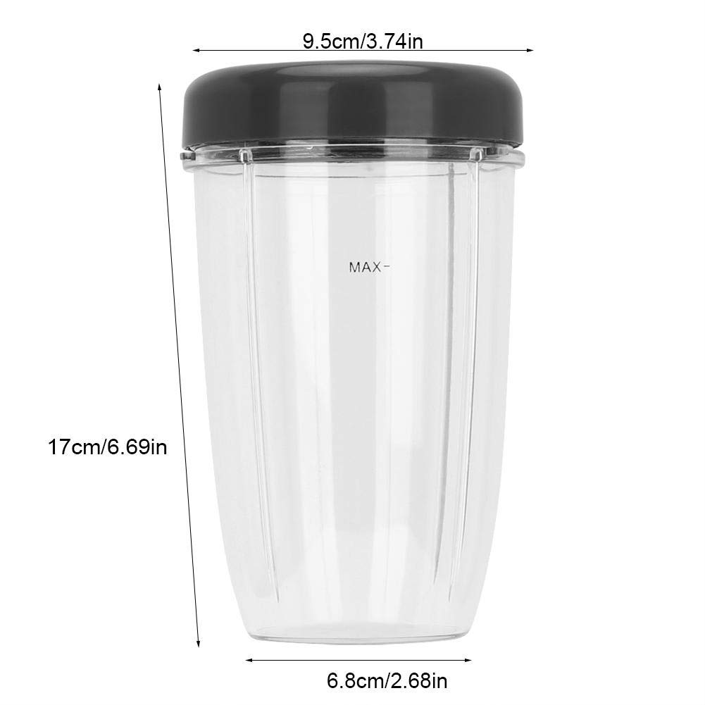 Nikou Wymiana kubka blendera - zestaw części do blendera kubka i pokrywy do Nutri Bull-et 900W Blender akcesoria zamienne (70 ml)