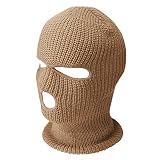 StashCart Winter Ski Mask – 3-Hole Knitted Balaclava for Men and Women for Outdoor Sports, Fashionab