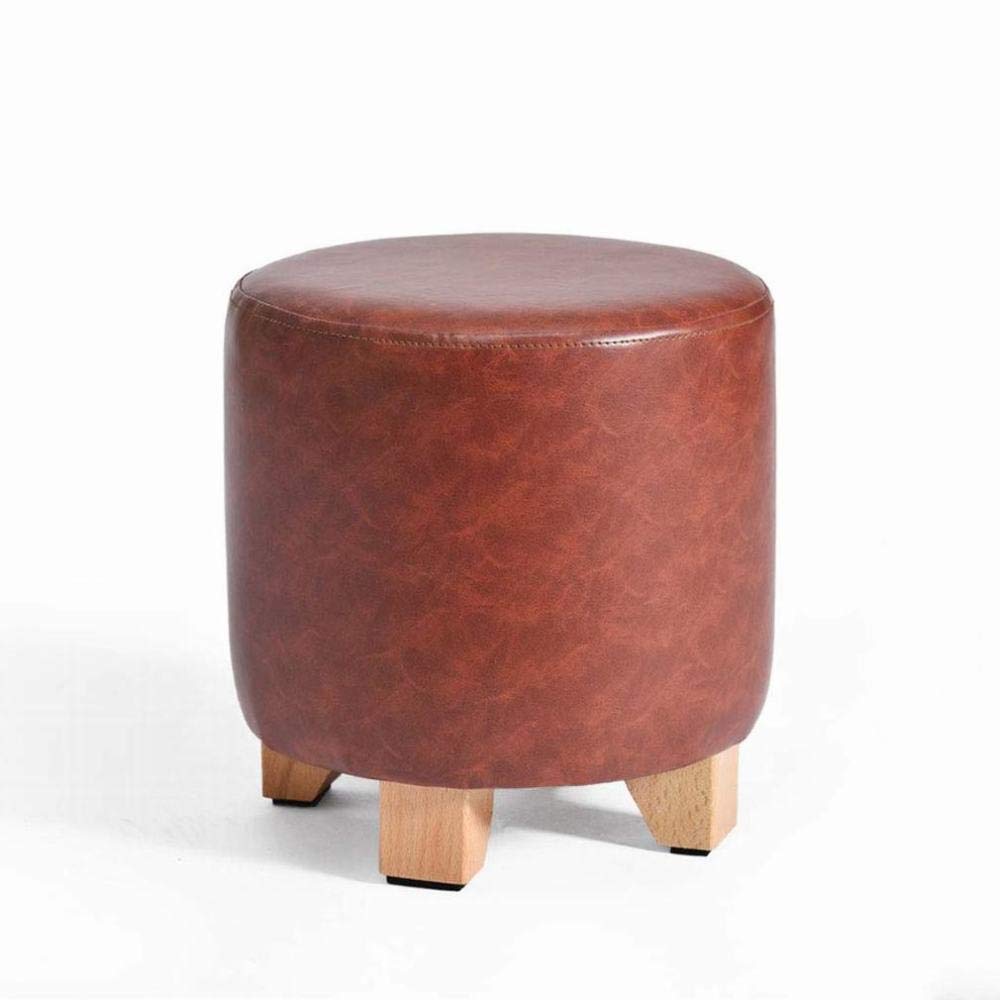 Tabouret en bois massif et cuir de haute qualité avec assise éponge ZZ B