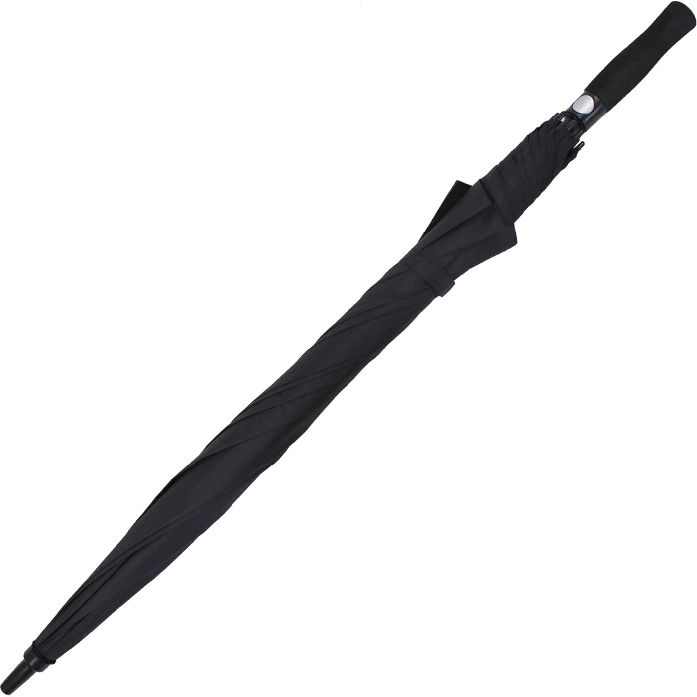 iX-brella XXL Stockschirm Fiberglas Golf Automatik Schwarz