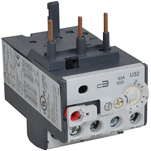 c3controls 320-B2U10 Bimetallic Overload Relay, Trip Class 10, Current Adjustment Range: 7.0-10.0A
