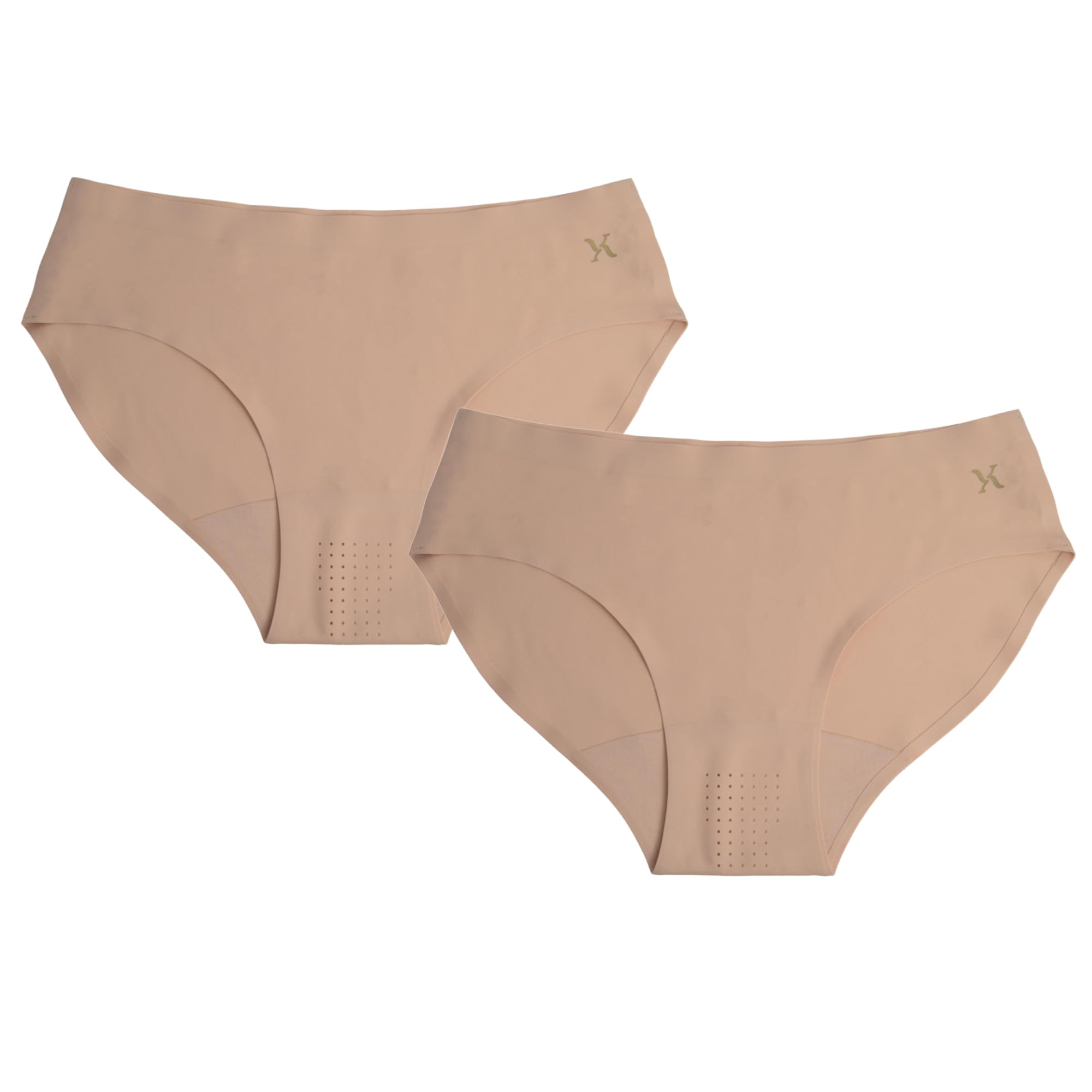 krvvy Pack of 2 Seamless Bikini Underwear | Low-Rise, Low Coverage Panty for Women with 100% Cotton Gusset | Ultrasoft Fabric for All Day Comfort-picture-39