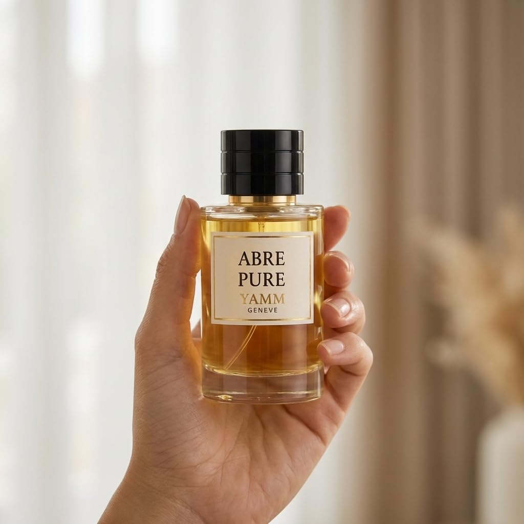 Abre Pure – Extrait de Parfum Mixte – Fruits & Musc – 50 ml | Accord fruité musqué, éclatant et enveloppant, à la tenue durable, avec agrumes, fruits mûrs, vanille et musc blanc.
