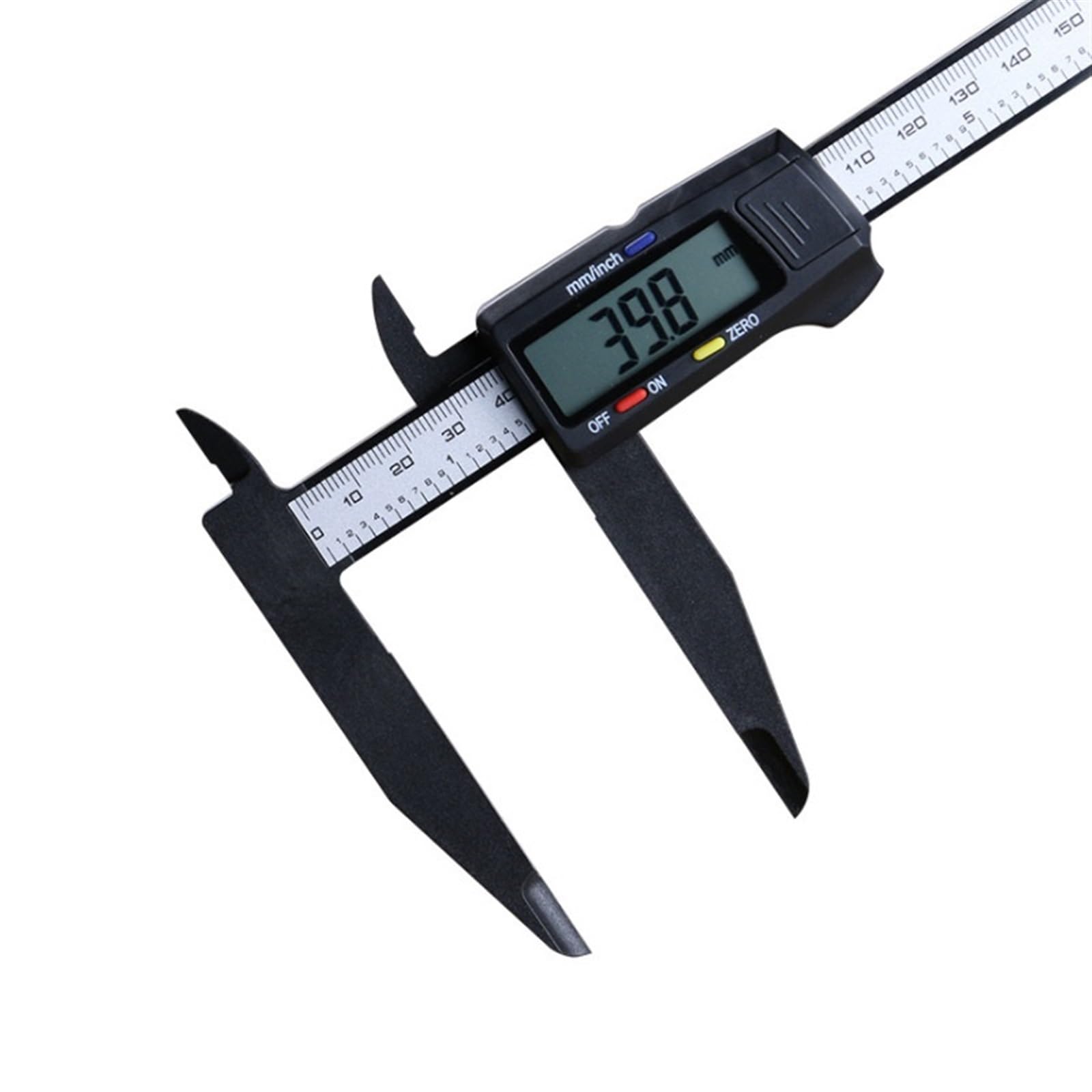 Calibre Digital Calibrador Vernier digital de 0-300/200 mm, rango de medición amplio, calibrador de plástico, mordaza de medición larga, diámetro interior y exterior, medición de pasos(0-300mm)