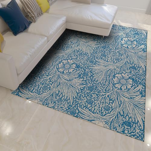 Tapis antidérapants de style Morris 150x210cm tapis doux de sol salon