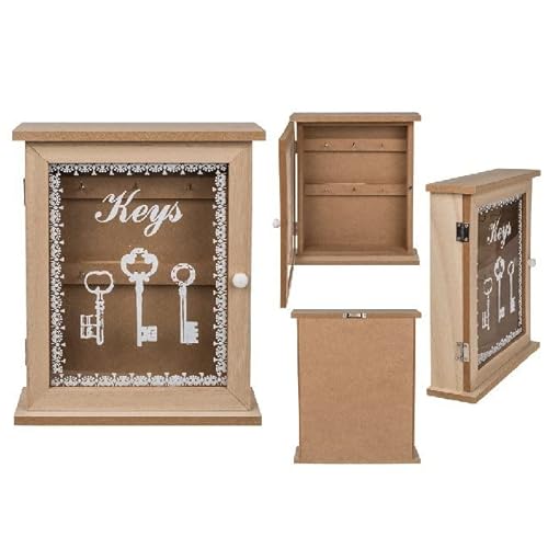 SAFE Armoire à clés en bois naturel