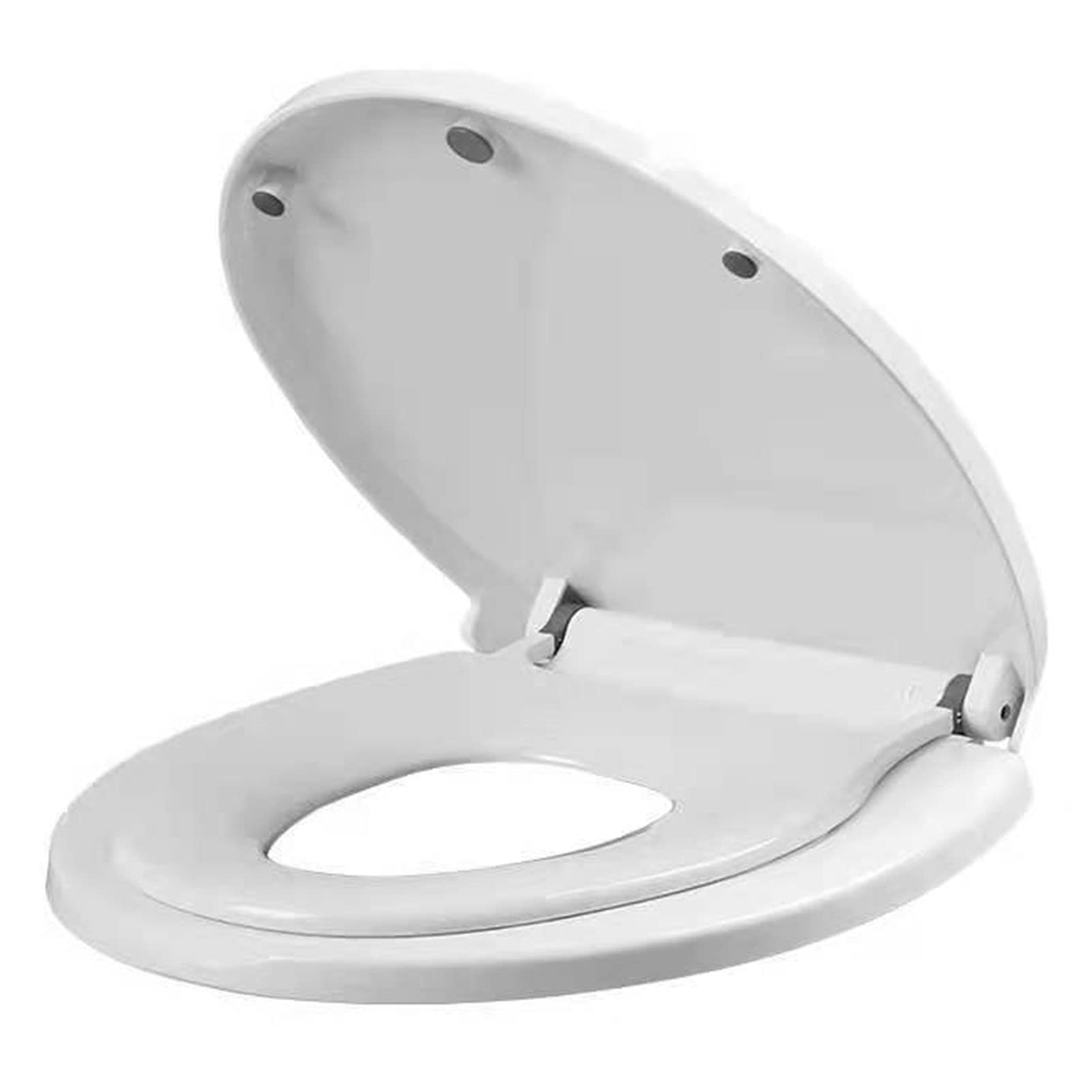 Dxpsxjl One Color Round Close, Durable Toilet Lid Easy Clean Seat Fit Standard Toilets, Adjustable, Lightweight, Portable, User-Friendly, Compact, Slow, Fits