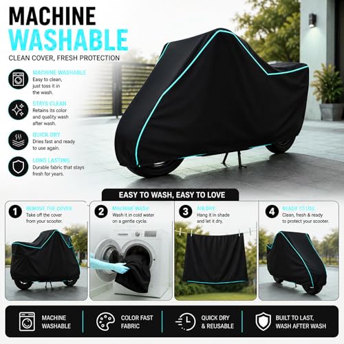 Image of My NEW Covers 100% Water Resistance Activa 6G Scooty Cover | Taffeta Body Cover for Rain & Sun | UV Protection, Dustproof, Scratch Resistant, Windproof, Heat Resistant, Vehicle Specific Fit
