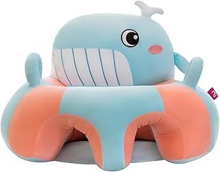 iFCOW Capa de sofá de suporte de bebê, capa de assento de chão de bebê em forma de animal para aprender a sentar capa de cadeira de bebê sentado para bebês pequenas (sem enchimento, apenas cobertura)