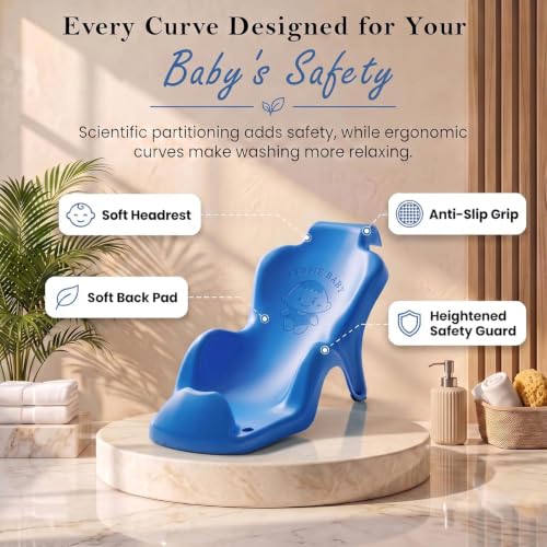 Image of StarAndDaisy Baby Bather Bath Chair for Newborns, 0-12 Months, Non-Slip & Comfortable Baby Bath Seat