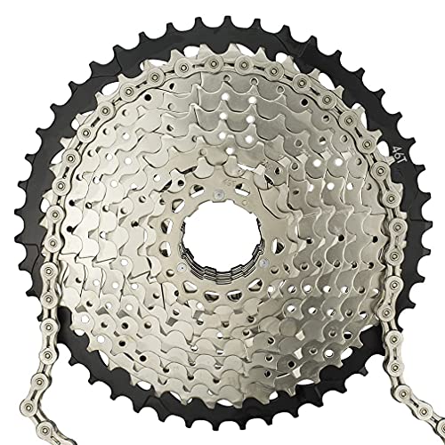 Cysky Bike Chain 9 Speed Bicycle Chain 1/2 X 5/64 Inch 116 Links Steel High Strength Bike Derailleur Chain For 9-Gear Road Mountain Bicycle #TOP2