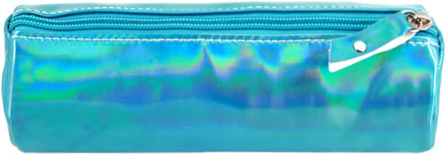 Aisa Pencil Case Holographic Zipper Pen Bags Cosmetics Bags Color Pink