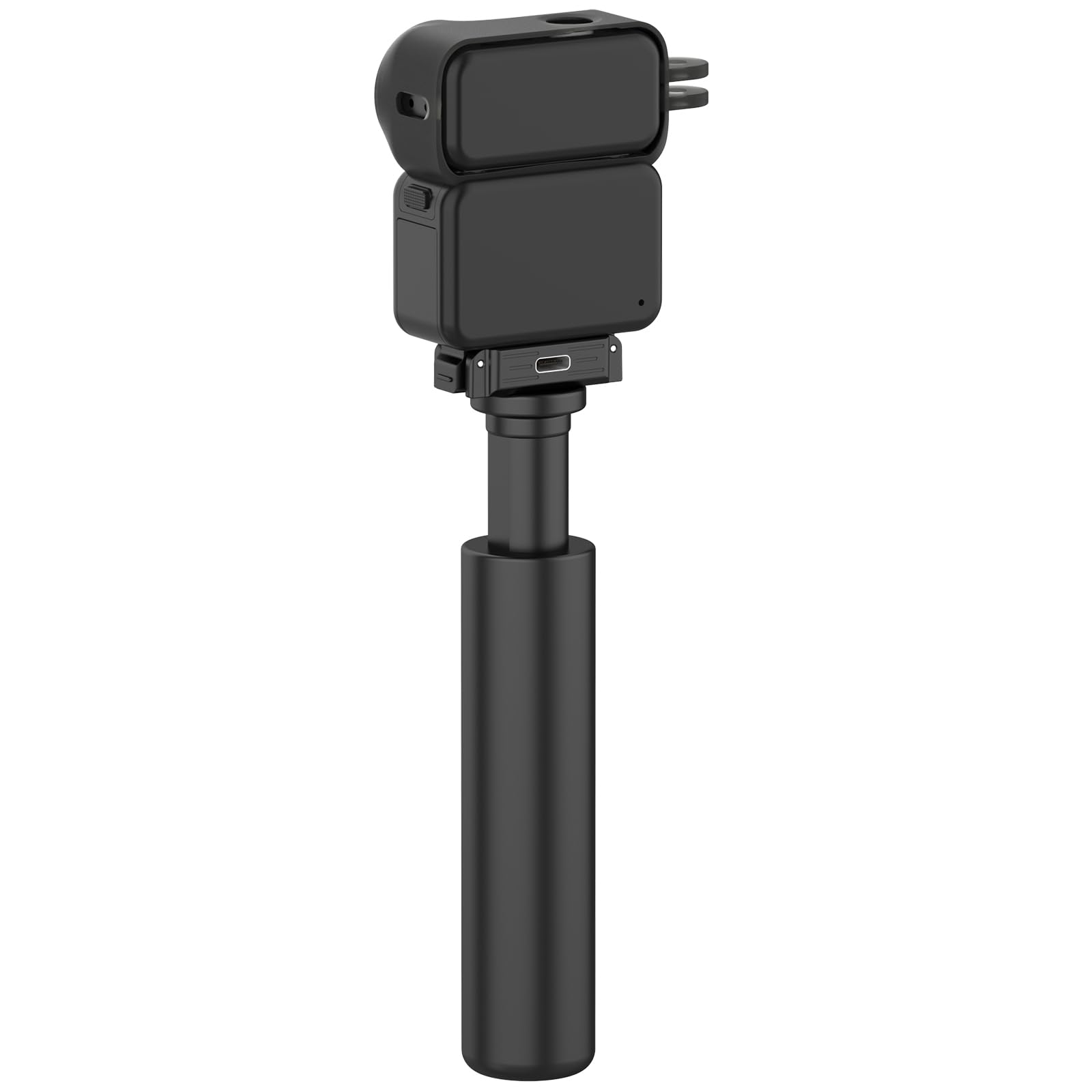 LOKEKE Kompatybilny z podstawą adaptera DJI Action 6, ładowarka Quick Release, stacja ładująca, stojak kompatybilny z DJI Osmo Nano z portem USB typu C, stop cynku, bez kabla do ładowania