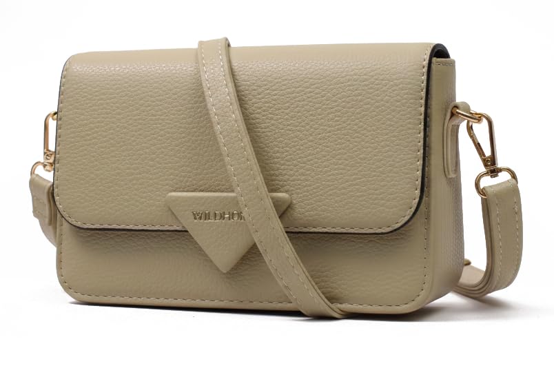 Image of WildHorn Vegan Leather Women's Crossbody Sling Bag | Structured Flap Design Ladies Purse Handbag | Stylish Gift for Women | Ethically Crafted