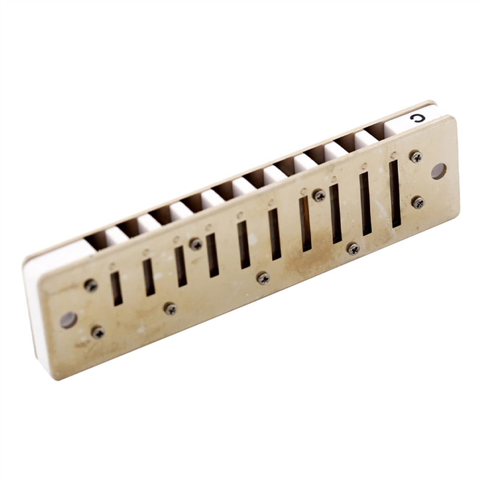 Armonica Tremolo A 24 Fori Chiave in C Strumenti Musicali Armonica Professionali A Buona Tenuta d'Aria Armonica per Principianti (Color : B Key)