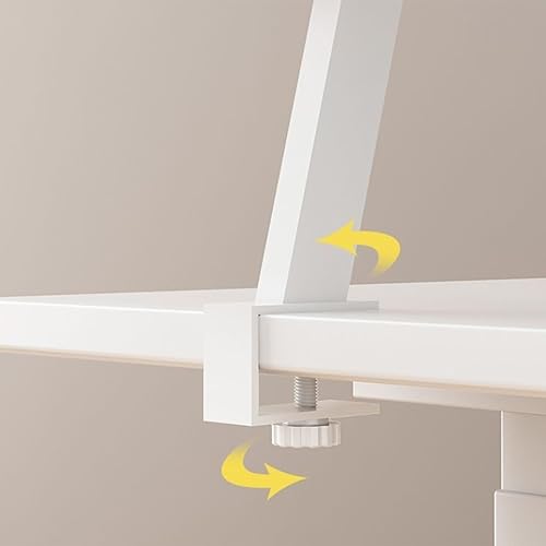 Miniatura 3 de Estante organizador de escritorio con abrazadera de 1 nivel, 31.5 x 7.8 pulgadas, extensión de almacenamiento portátil, no requiere taladros,