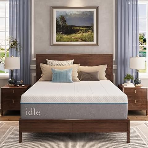 EGOHOME King Mattress 14 Inch Cooling Gel Memory Foam, Fiberglass Free, Mattress Bed in a Box for Back Pain Relief, Medium Firm, CertiPUR-US Certified, 76”x80”x14”, White Cover