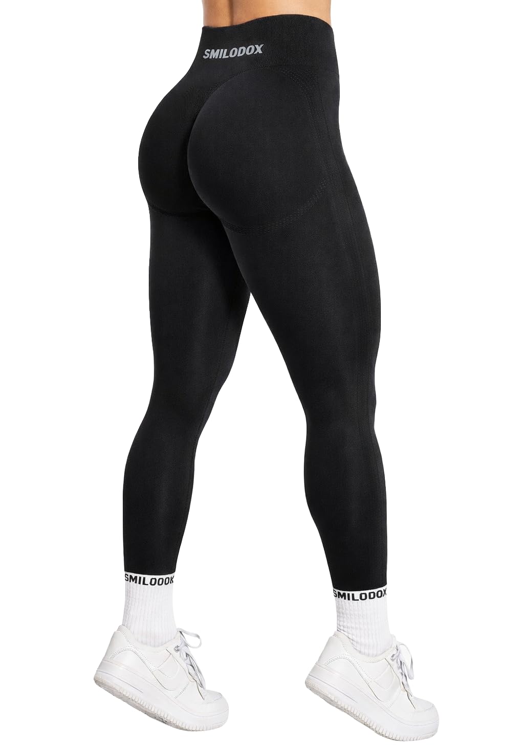 SMILODOX Leggings Damen Booty Scrunch Cetrina, High Waist Seamless Sporthose, Push-up Booty Leggins Blickdicht, Yogahose Damen für Sport Yoga Fitness Gym Workout