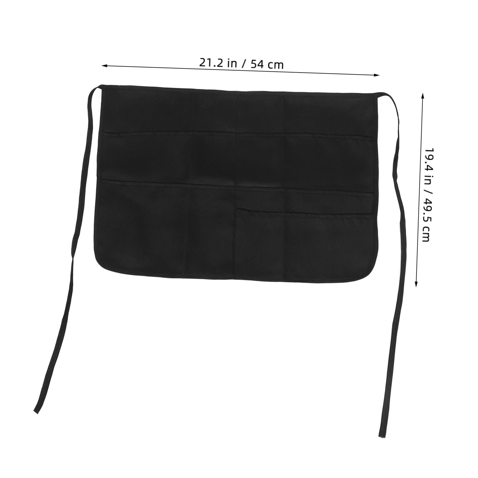 LIFKICH Work Apron Bistro Apron Half Apron for Women Apron Women Aprons for Men Pocket Designed Apron Reusable Waist Apron Waiter Apron Servers Apron Aprons for Women Black Polyester