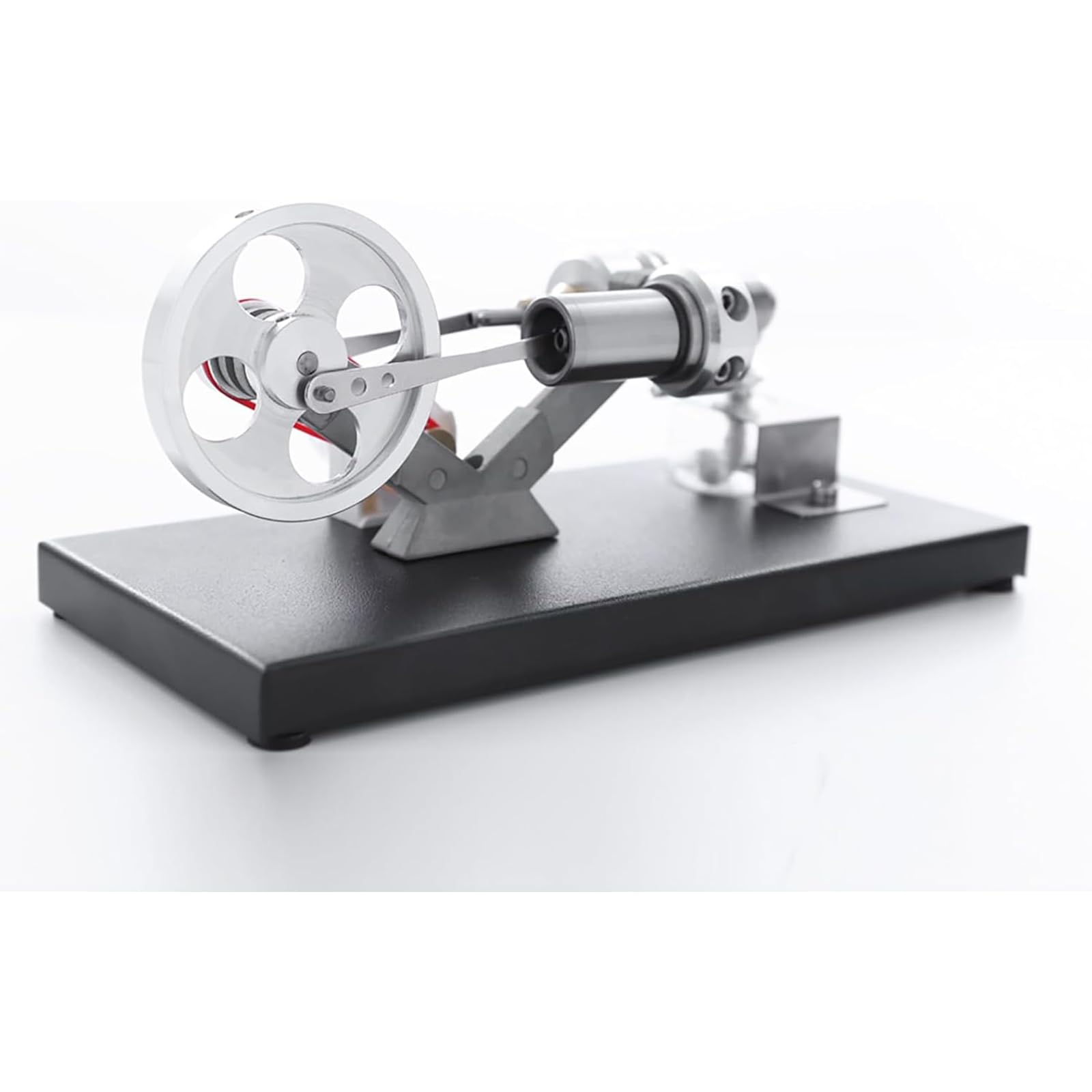 Model silnika gorącego powietrza, zestaw modeli silnika edukacyjna para z 4 lampkami LED, rozmiar: 8*17*10Cm/wsparcie i stabilność z wysokiej jakości materiału, do nauczania w klasie, w laboratorium
