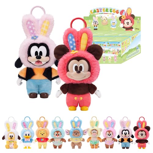 DISNEY 新品 ミッキーファミリー ぬいぐるみ コンプリート 8点セット Mickey Family Cute Together Keychain Series Figures - POP MART (Japan)