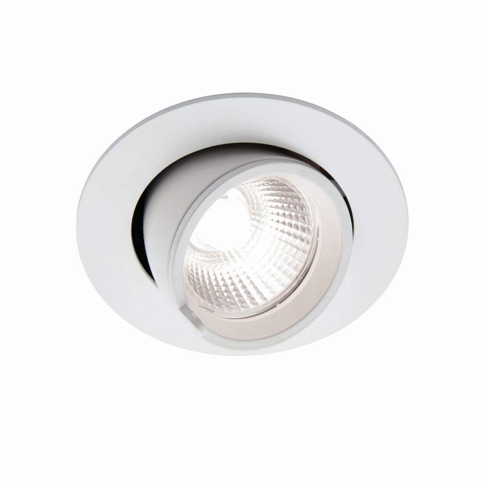 AXIAL 15W Round High Performance Cool White LED Adjustable Tilt Recessed Commercial Retail Display Illumination Downlight Spot Lighting