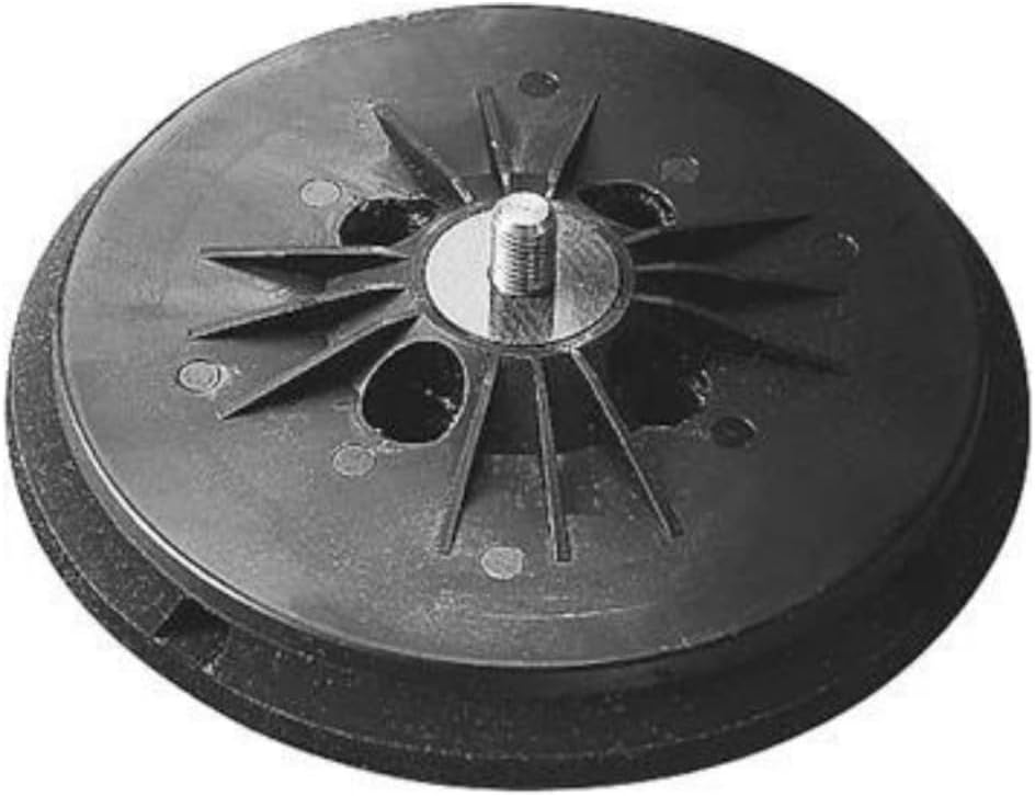 Fein 6" Backing Pad with Hook & Loop Attachment - Hard Density for Precision Sanding, Perforated for Dust Extraction, 5/16 in-24 UNF Connector Thread - 63806101020