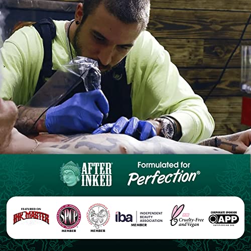 After-Inked-Tattoo-Moisturizer-Aftercare-Lotion-MADE-IN-USA-Vegan-Tattoo-Aftercare-Cream-Enriched-with-Grape-Seed-Oil-Tattoo-Balm-Tattoo-Kit-Essentials-3-Fluid-Ounce-Tube-1-Pack