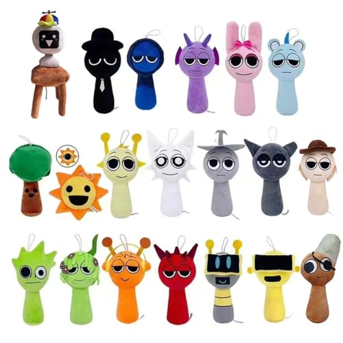 スプランキー ぬいぐるみ セット 20CM Sprunki 人形 ホラー音楽ゲーム 歌う モンスター 柔らかいぬいぐるみ フィギュア 人形 大人 おもちゃ 子供へのクリスマス 誕生日 プレゼント (全 20 個入り)のサムネイル