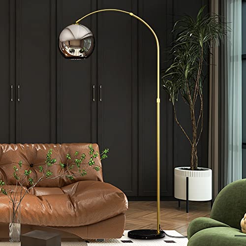 Neutype Arc Floor Lamp, Arc Lamp, Arc Floor Lamp For Living Room, Standing Lamp For Reading Working, Floor Lamp Arc, 90°Rotatable Shade, Marble Base, Height Adjustable, 71 Inch(Bulb Not Included) #TOP16