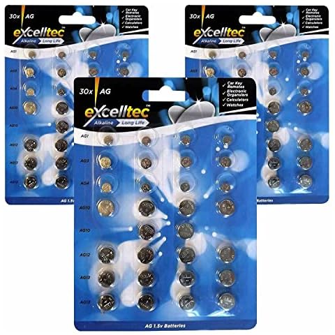 FAQRAH Mixed LR1130 AG10 SR1130 LR54 Battery 1.5V Button Coin Cell Batteries,Used in Many Small Electronics, Watch, Calculators, Toys Cover